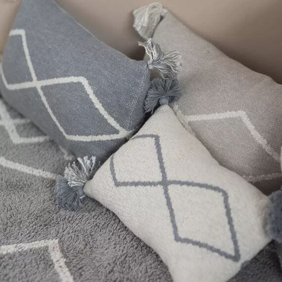 Coussin ethnique en coton berbère Oasis Lorena Canals